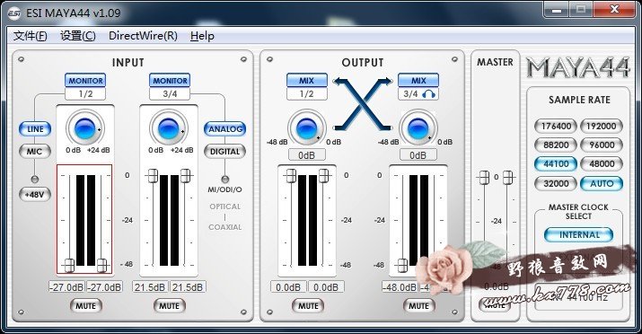 【玛雅44声卡】怎么调试,ESI-MAYA44K歌设置教程